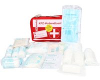 Trousse auto de premiers secours, rouge