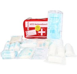 Trousse auto de premiers secours, rouge