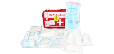 Trousse auto de premiers secours, rouge