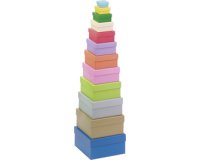 Boîte cadeau 'Carré', tailles/couleurs assorties
