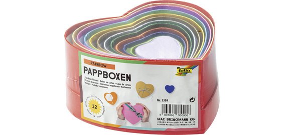 Boîte cadeau 'Coeur', tailles/couleurs assorties