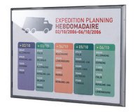 Cadre mural Info Display, A3, couleur: gris alu