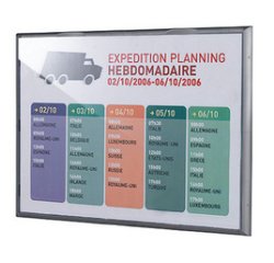 Cadre mural Info Display, A3, couleur: gris alu