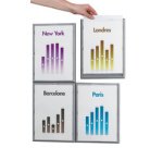 Cadre mural Info, A4, couleur: gris aluminium