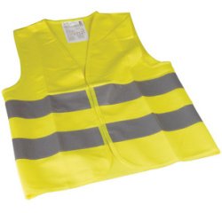 Gilet de sécurité pour enfants, EN1150, jaune