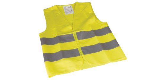 Children's safety vest, EN1150, yellow