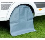 Housse de protection de roue, en polyester, gris