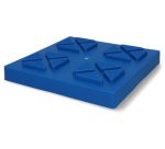 Stabilisierungsplatte für Hubzylinder, blau, Satz von 4