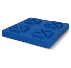 Plaque de stabilisation pour vérins, bleu, jeu de 4