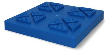 Stabilisierungsplatte für Hubzylinder, blau, Satz von 4