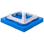 Stabilisierungsplatte für Hubzylinder, blau, Satz von 4