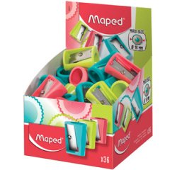 Potloodslijper Vivo in plastic - display van 36 stuks