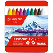 Pastel à la cire aquarellable NEOCOLOR II, étui