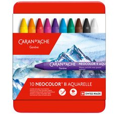 Pastel à la cire aquarellable NEOCOLOR II, étui