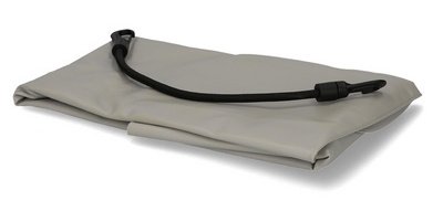 Hoes voor stuur, van plastic, grijs