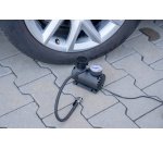 Car compressor with gauge