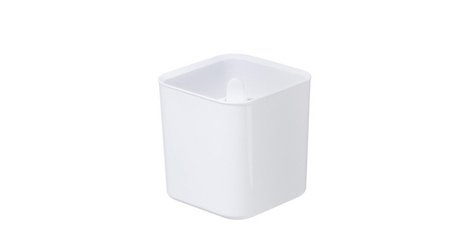 Cache-pot carré, blanc, Eden