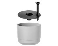 Bloempot PAULINA, diameter: 400 mm, wit