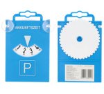 uniTEC Disque de stationnement avec ventouses, bleu