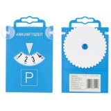 uniTEC Disque de stationnement avec ventouses, bleu