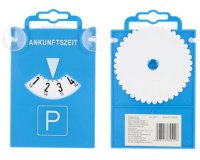 uniTEC Disque de stationnement avec ventouses, bleu