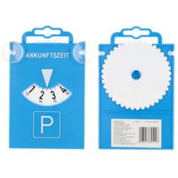 uniTEC Disque de stationnement avec ventouses, bleu