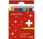Crayons de couleur SWISSCOLOR,étui carton de 18