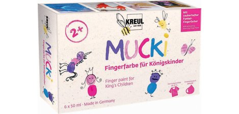Vingerverf 'MUCKI' voor koningskinderen