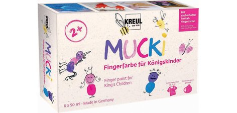 Gouache aux doigts 'MUCKI' pour enfants du roi