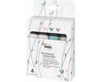 Pluster & Liner Pen, set de 4 Chalky Moments