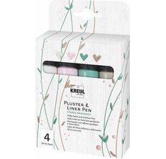 Pluster & Liner Pen, set de 4 Chalky Moments