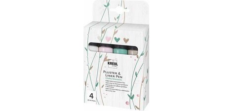 Pluster & Liner Pen, set de 4 Chalky Moments