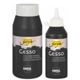 Apprêt acrylique SOLO Goya Gesso, noir, 750 ml