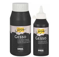 Apprêt acrylique SOLO Goya Gesso, noir, 250 ml