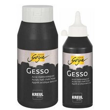 Apprêt acrylique SOLO Goya Gesso, noir, 250 ml