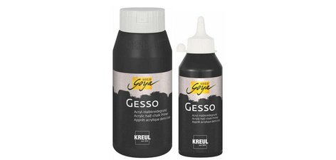 Apprêt acrylique SOLO Goya Gesso, noir, 250 ml