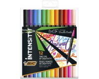Feutre de coloriage BIC Intensity Dual-tip étui 12 couleurs