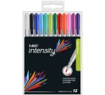 BIC Stylo feutre Intensity Medium, étui de 12, assorti