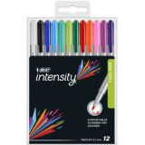 BIC Stylo feutre Intensity Medium, étui de 12, assorti