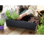 Jardinière EPOQUE, largeur : 1.000 mm, noir