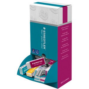 Gomme plastique Mars plastic colour, présentoir