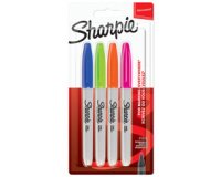 Marqueur permanent FINE 'Fun', blister de 4