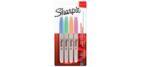 Marqueur permanent FINE 'Pastel', blister de 4