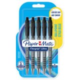 Paper:Mate Stylo à bille FlexGrip Ultra, blister de 5, noir