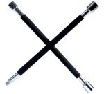 Clé en croix pour véhicule, revêtement en caoutchouc