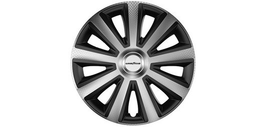 Enjoliveur "Memphis Carbon", argent