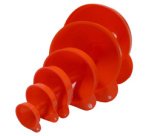 Set d'entonnoir, 6 pièces, orange