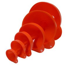 Set d'entonnoir, 6 pièces, orange