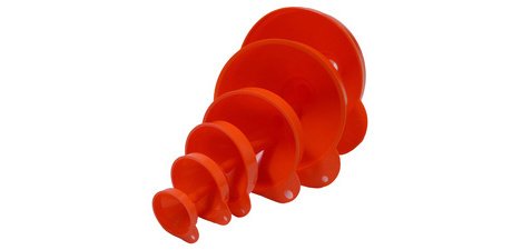 Set d'entonnoir, 6 pièces, orange
