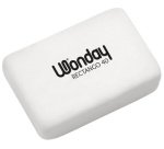 Gomme en plastique RECTANGO 40, blanc